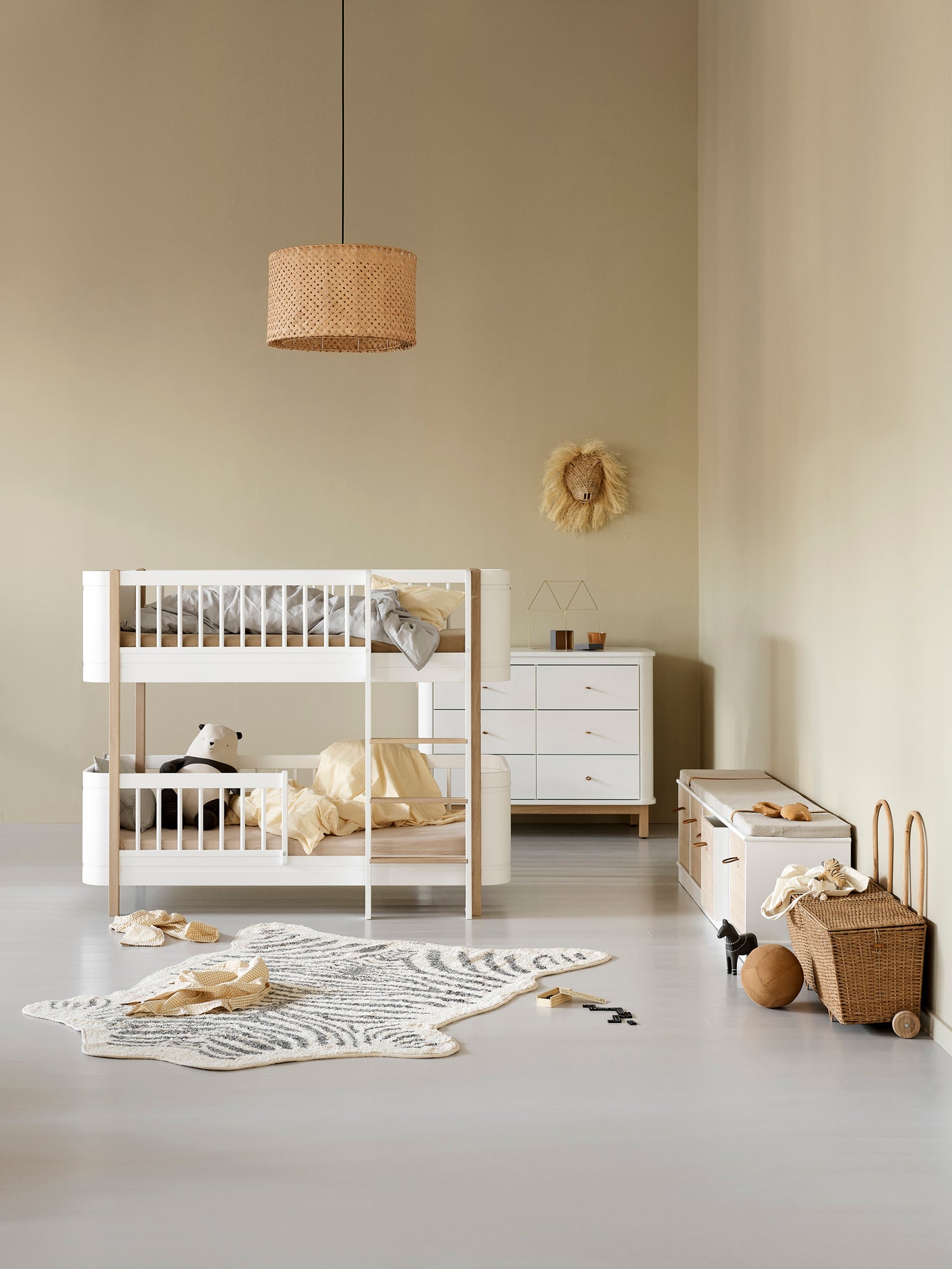 Wood Standregal Horizontal 5x1