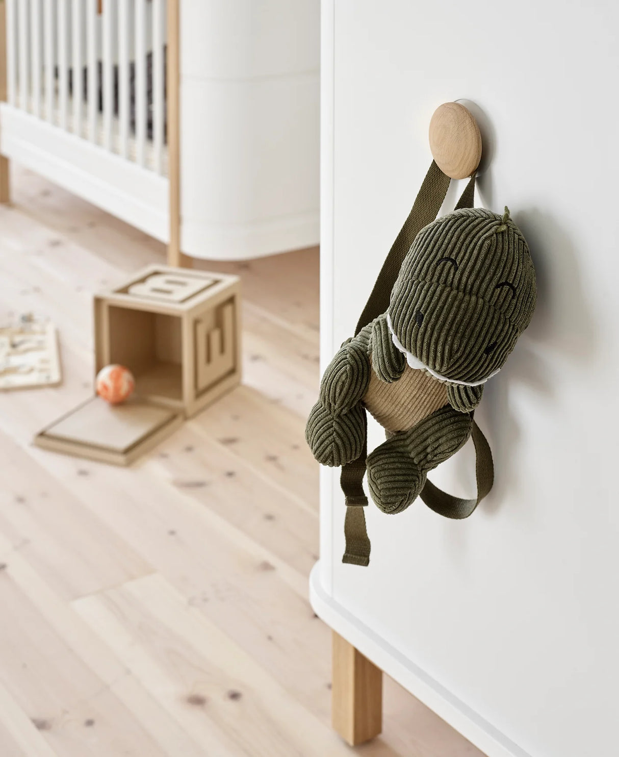 Oliver Furniture - Wood Wickelkommode 3 Schubladen, weiss/Eiche