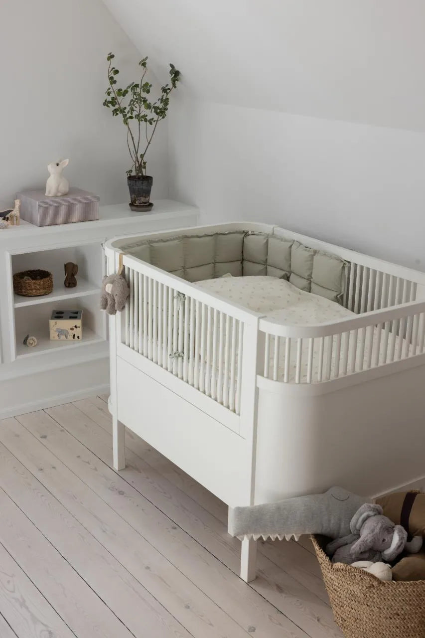 Sebra - Bettnestchen mit Kapokfüllung - Mist Green