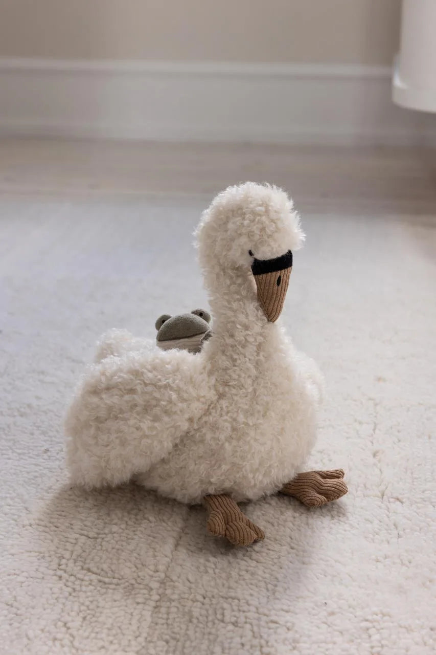 Sebra - Kuscheltier/Aktivitätsspielzeug - Schwan gross