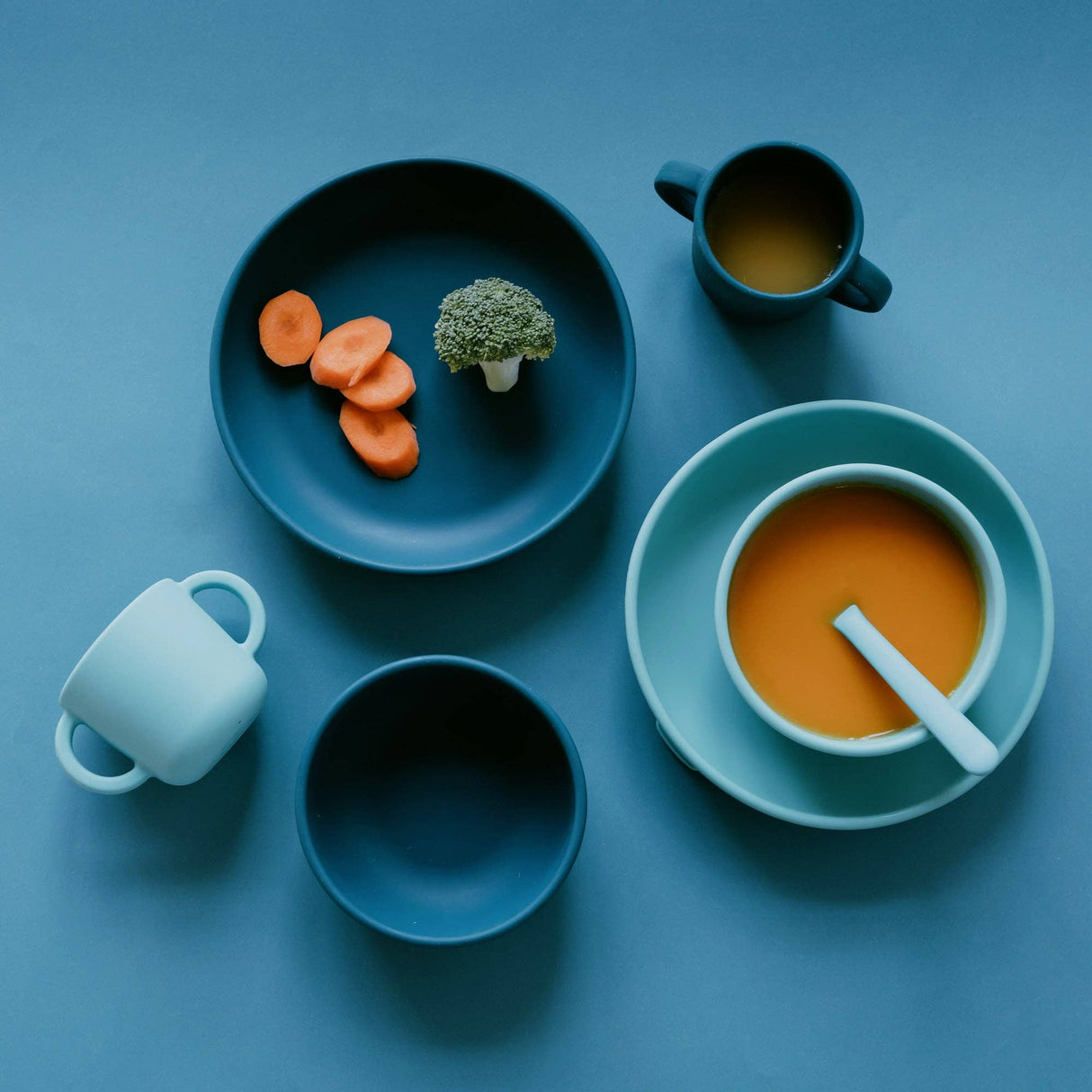 Saugteller-Set - Blue Abyss/Lagoon