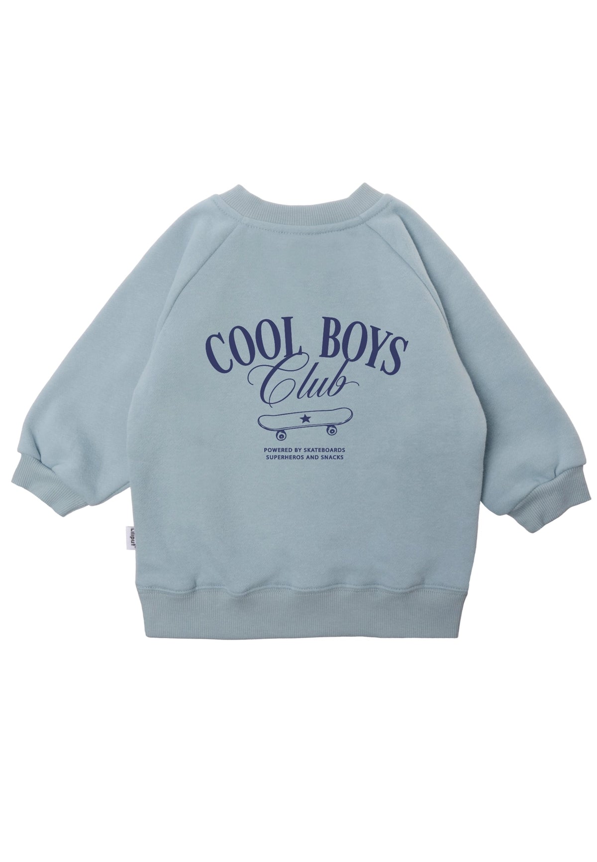 Liliput Oversize Sweatshirt „Cool Boys Club“ Mini & Me – Blau 62/68