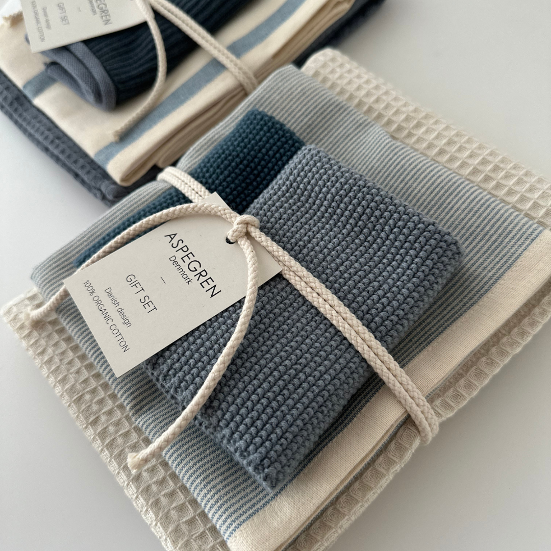 Aspegren Geschenkset Küchentextilien – Blue, Sprinklake & Birch