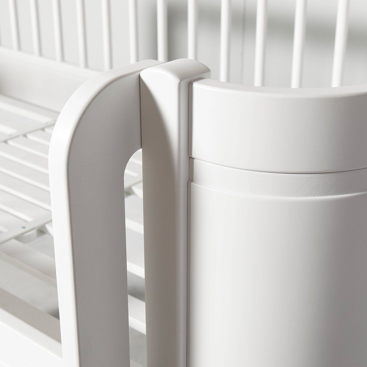 Wood Mini+ half-high loft bed white