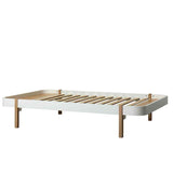 Oliver Furniture Wood Lounger Tagesbett Eiche/Weiss 120 cm Breit Jugendbett Jugendzimmer Tagesbett 