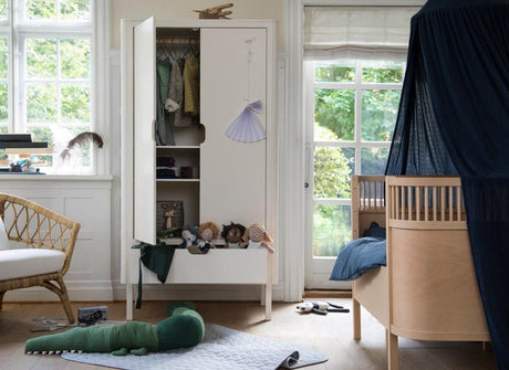 Sebra Kleiderschrank 2türig weiss