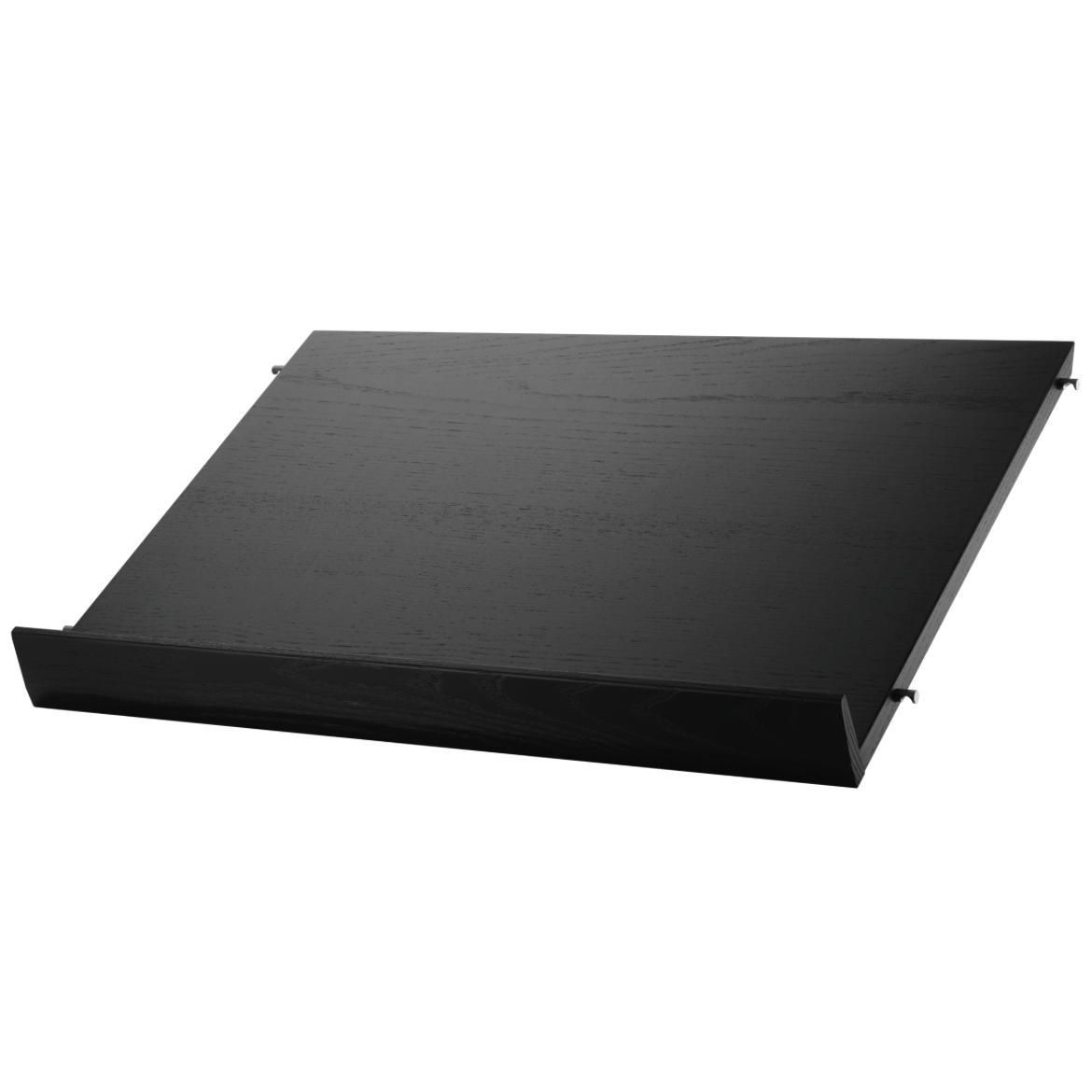 String Regal Magazinhalter Esche schwarz