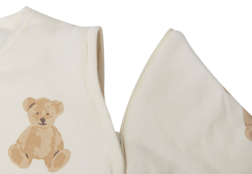 Baby Schlafsack mit Abnehmbaren Ärmeln 90cm, Teddy Bär