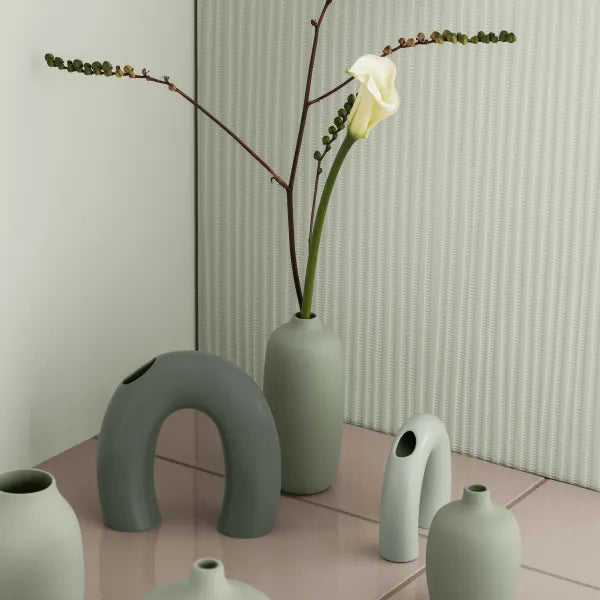 Blomus Vase -CEOLA- Farbe Desert Sage Höhe 13 cm