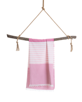 BALI Strandtuch, Hamamtuch in Geschenkbox, Rosa/Fuchsia