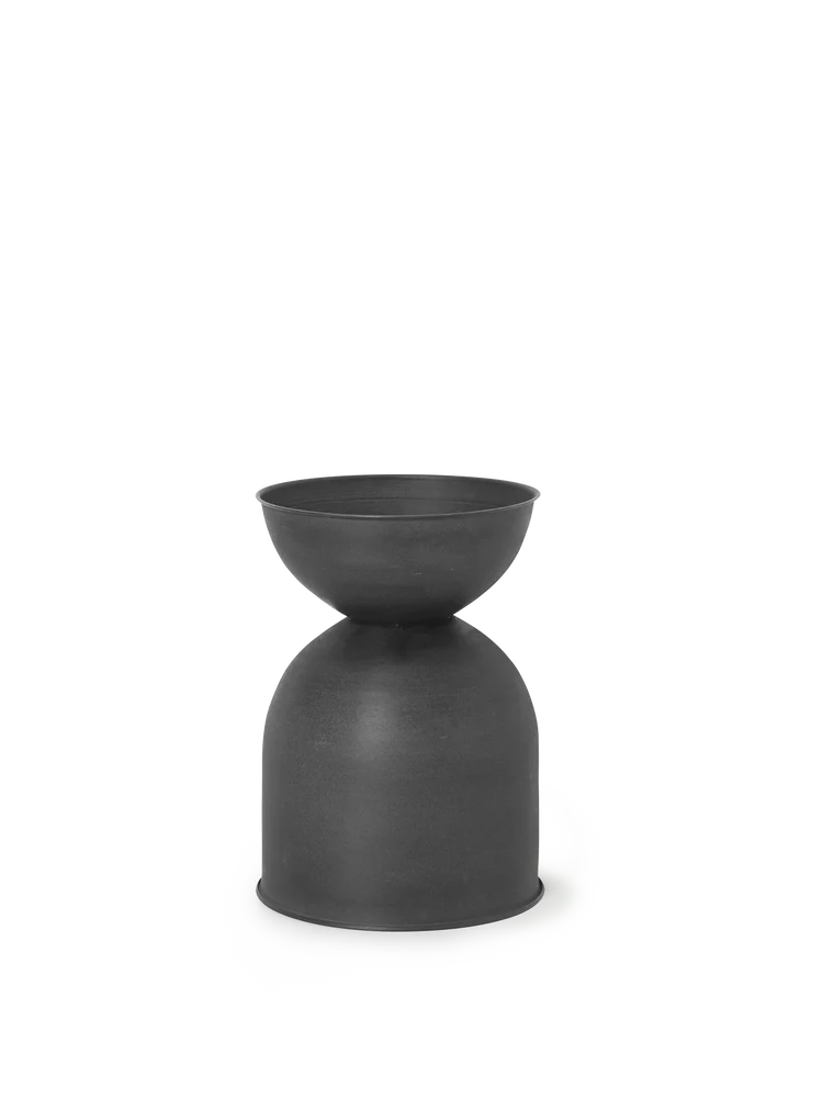 Hourglass Pot black small