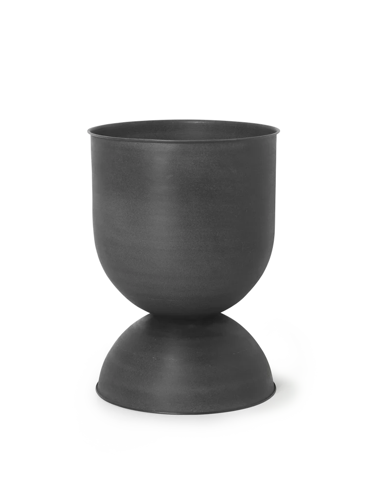 Hourglass Pot black medium