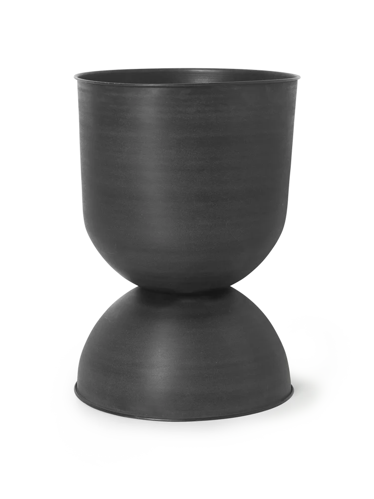 Hourglass Pot black large