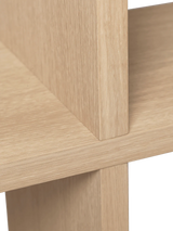 Bookshelf with hooks