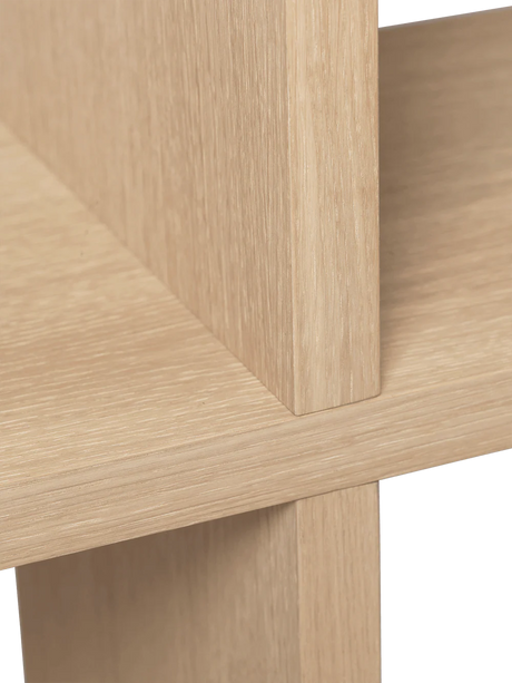 Bookshelf with hooks