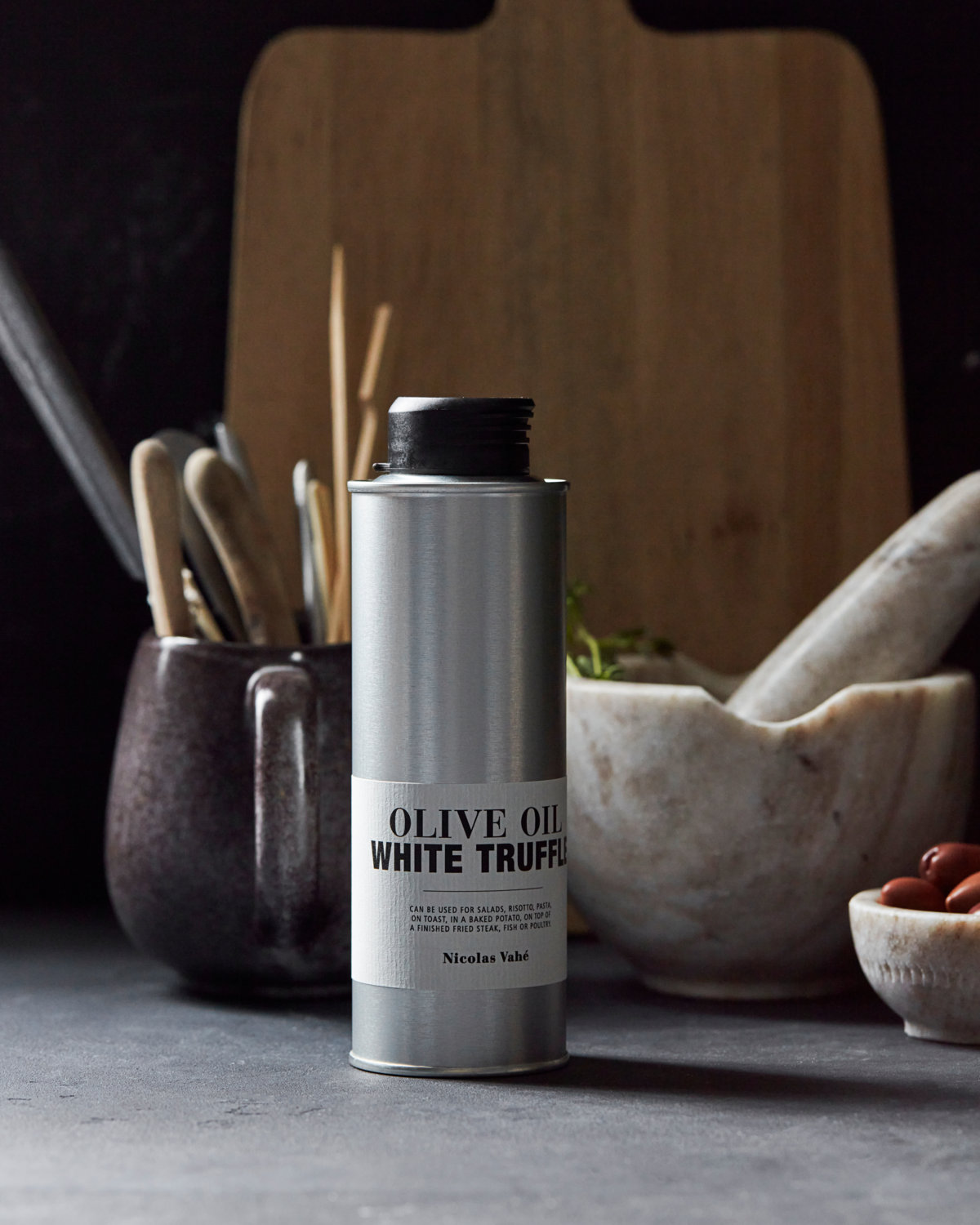 Nicolas Vahé, Virgin olive oil with white truffle