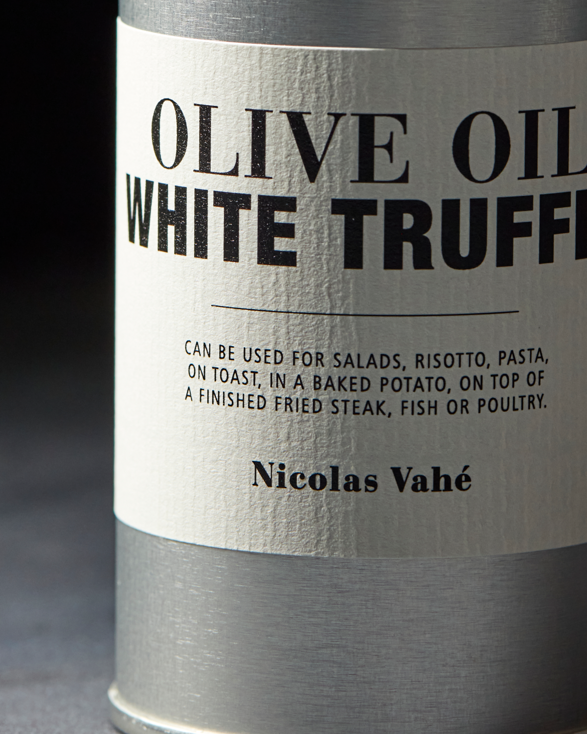 Nicolas Vahé, Virgin olive oil with white truffle