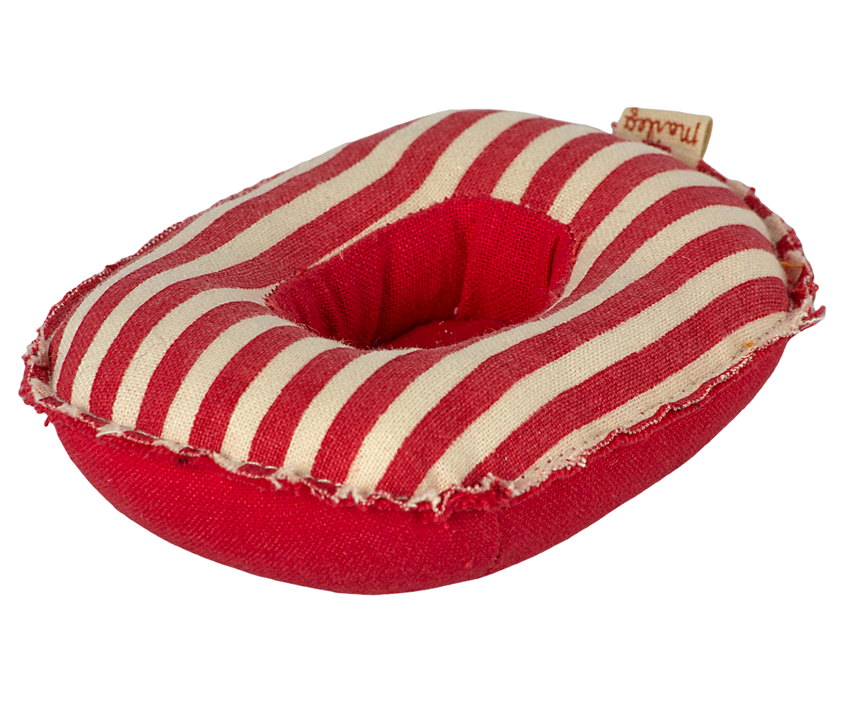 Maileg Schlauchboot, Klein Maus -Rot gestreift