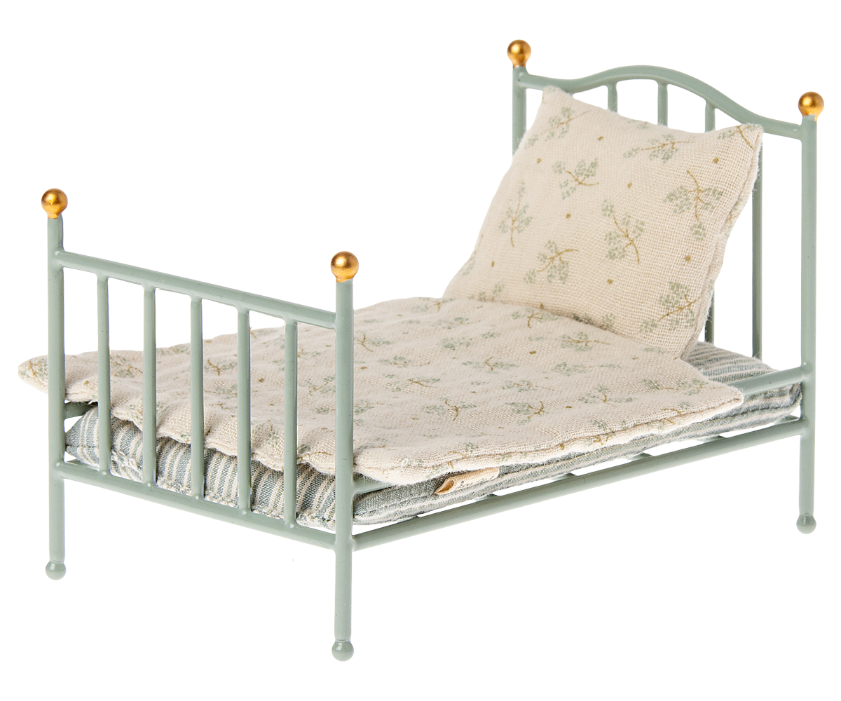 Maileg Vintage Bett, Maus - Minze