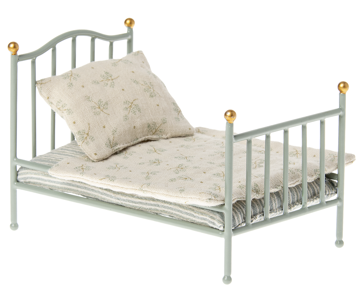 Maileg Vintage Bett, Maus - Minze