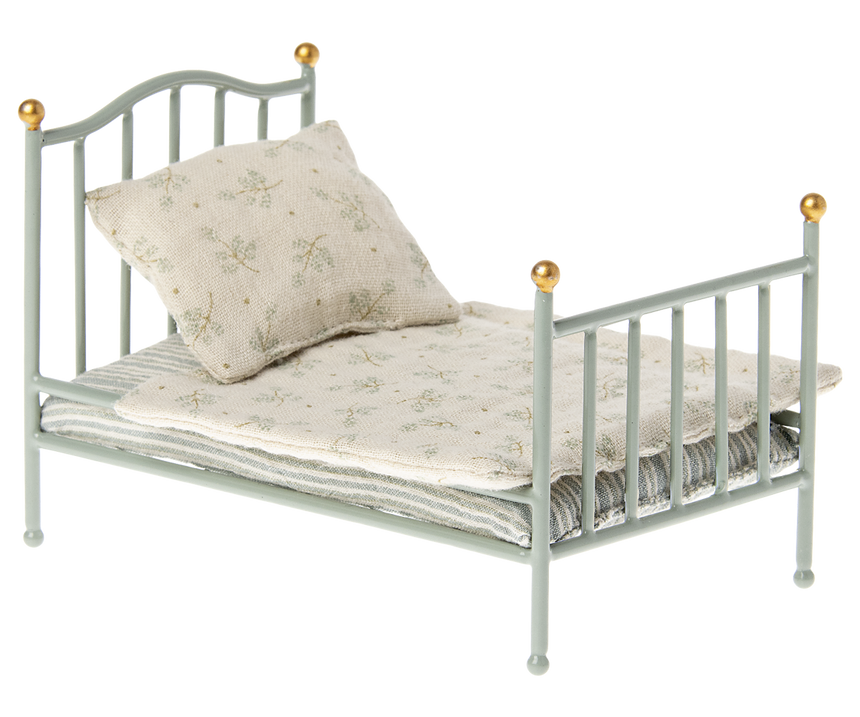 Maileg Vintage Bett, Maus - Minze