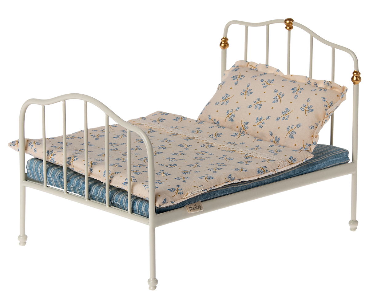 Maileg Bett, Maus - Off white