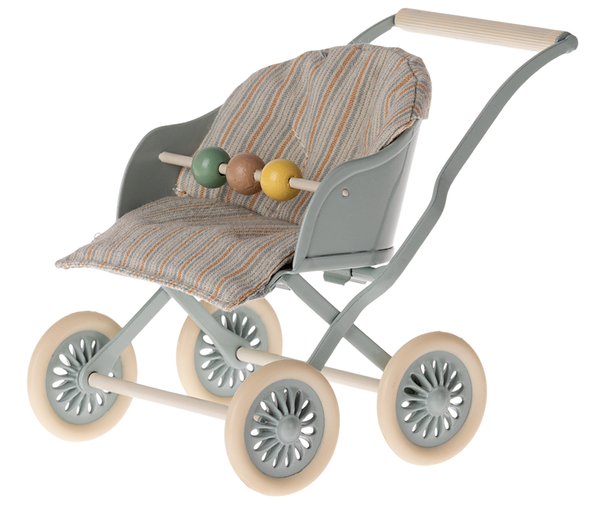 Maileg Kinderwagen, Baby - Blau