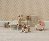 Maileg - Kinderwagen, Maus - Koralle