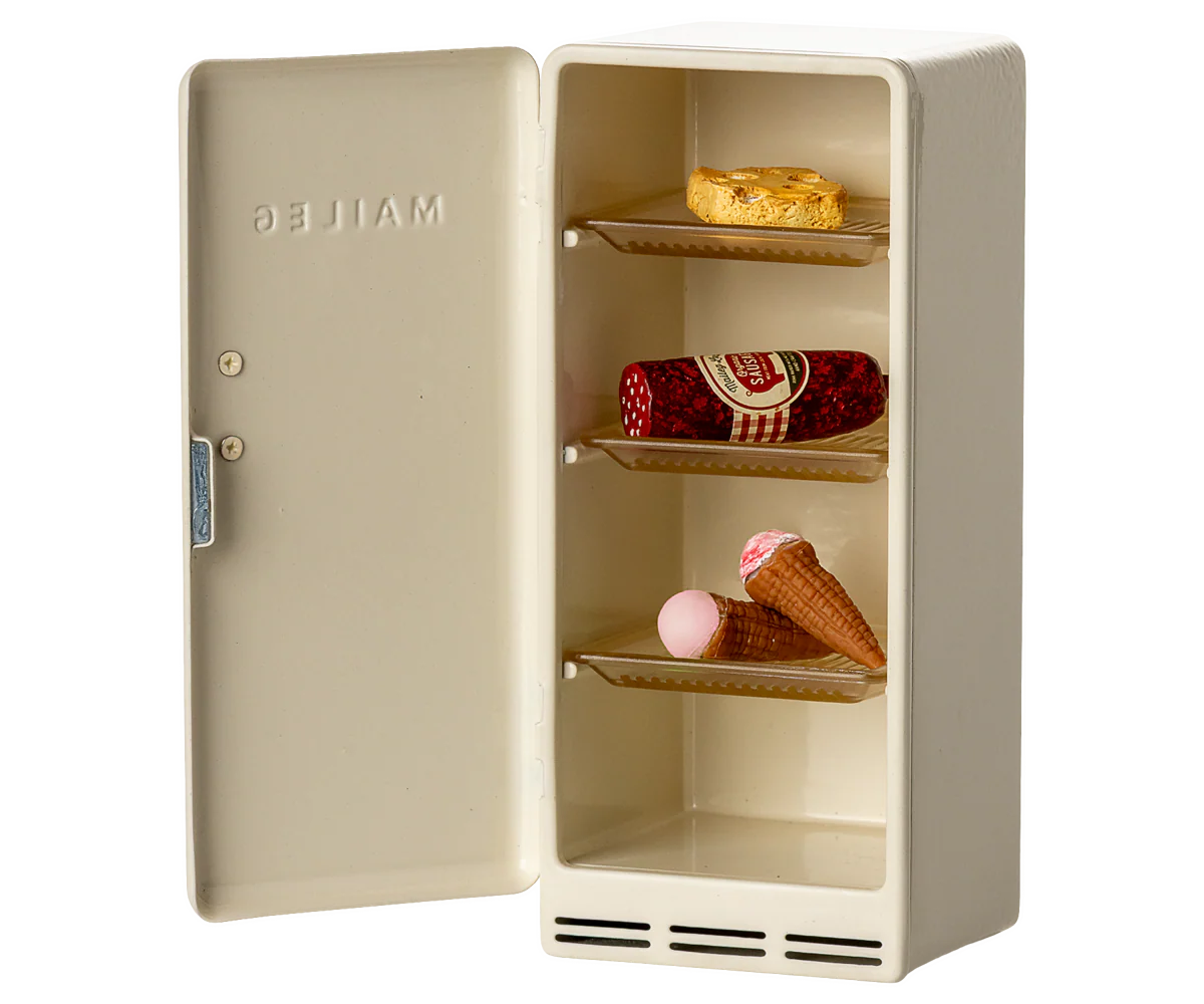 Maileg - Kühlschrank, Maus - Creme
