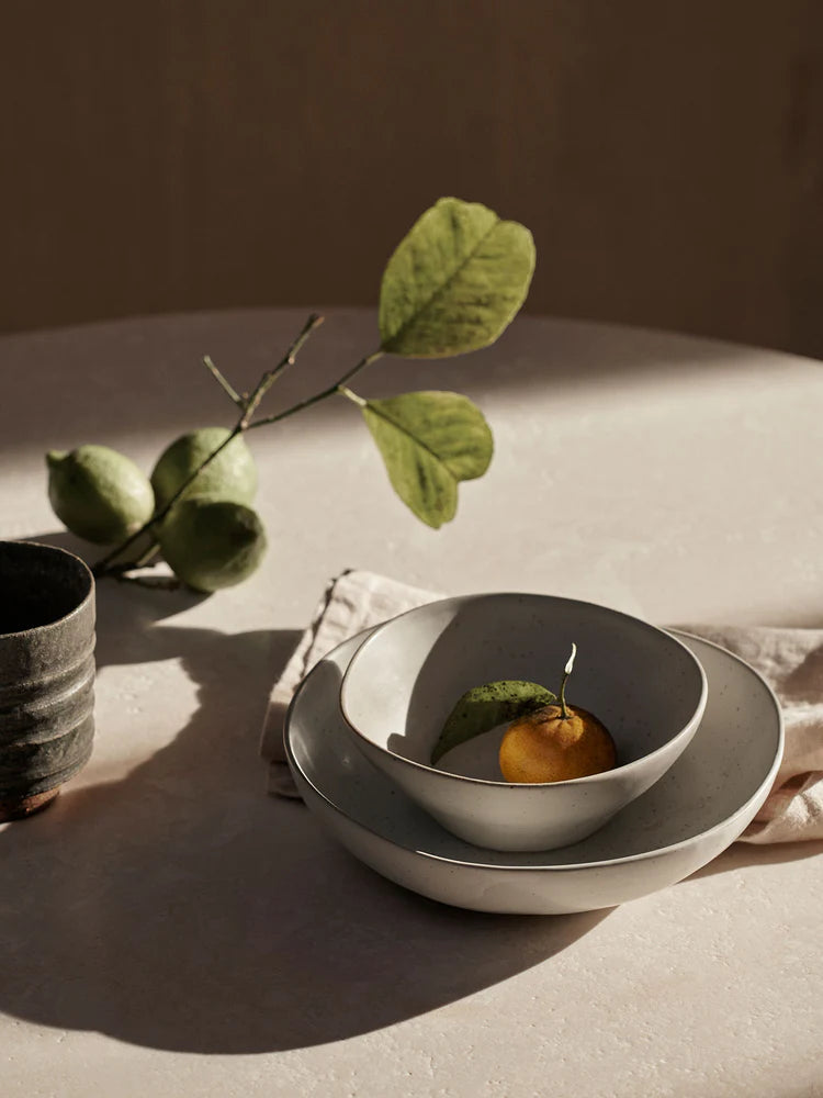 Ferm Living - Flow Schale Gross - Off-White Speckle