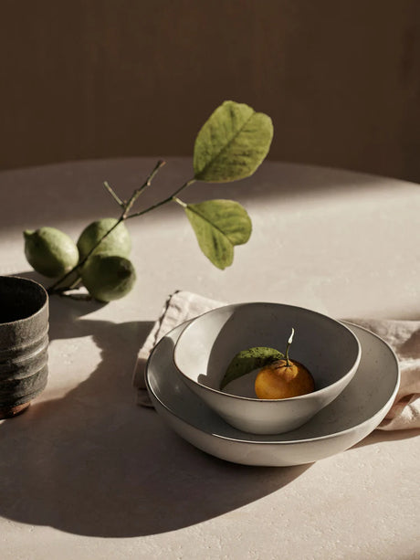Ferm Living - Flow Schale Gross - Off-White Speckle