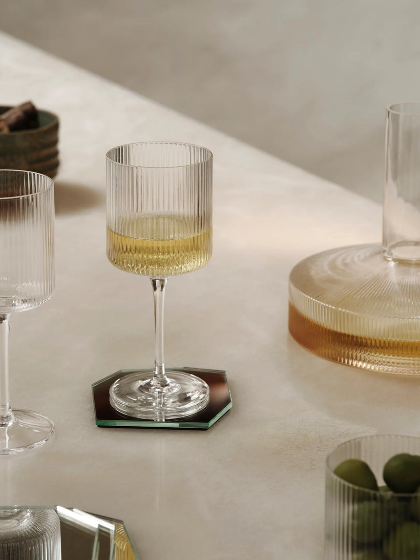 Ferm Living - Ripple White Wine Glasses - Set of 2