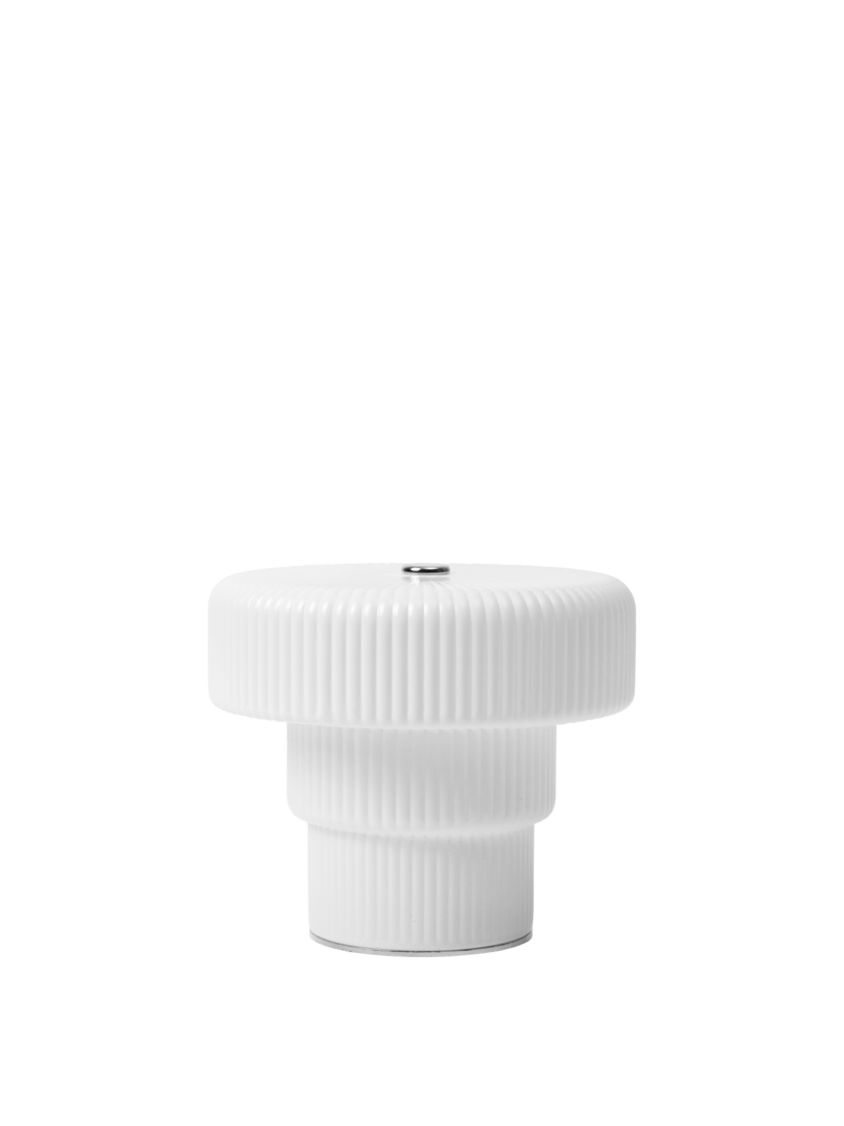 Ferm Living Ripple Tragbare LED-Lampe – Weiss