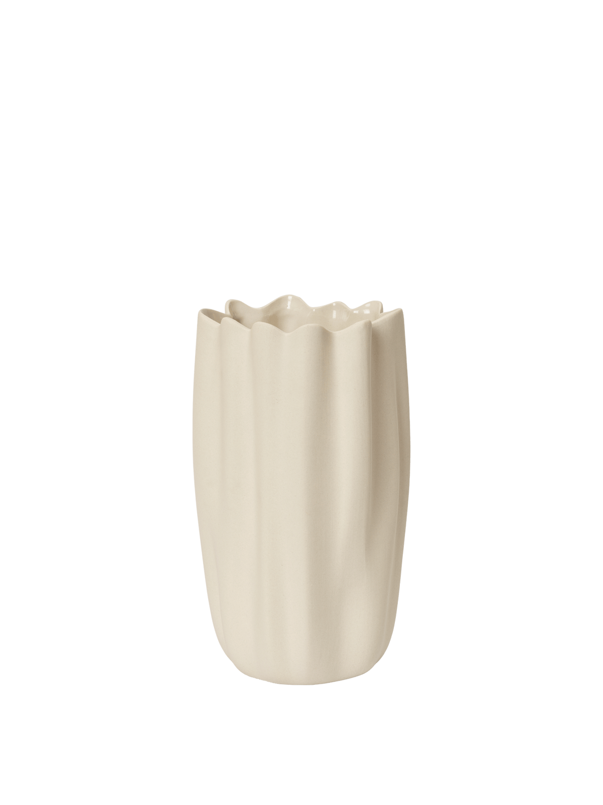 Ferm Living - Nium Vase - H23 - Off-White