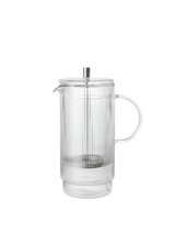 Ferm Living Ripple Thermal French Press – Kaffeebereiter aus Glas, Transparent, 1 Liter