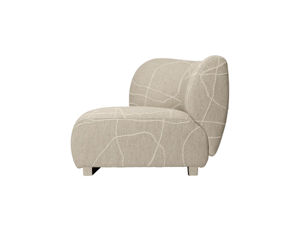 Ferm Living - Rico Sofa Armlehne Links Can Lis Sand