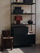 Bookshelf with hooks