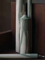 Ferm Living - Dryp Candles - Set of 2 - Tea Green