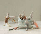 Maileg - Hase, Micro - Blau/Dunkles Powder