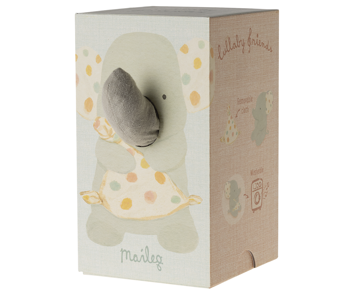 Maileg Lullaby friends, Elefant-Grau