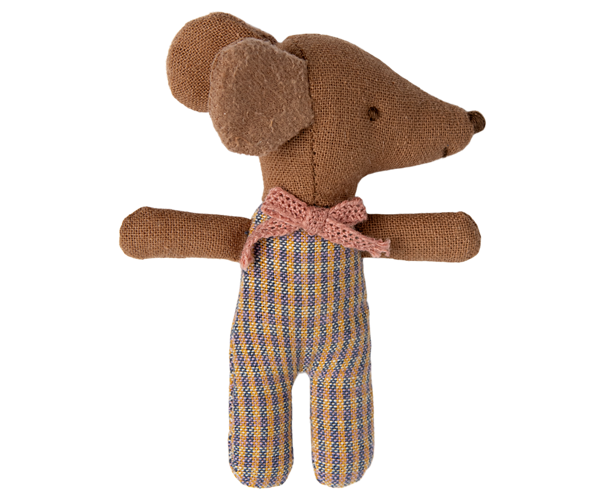 Maileg Sleepy wakey baby maus in Streichholzschachtel - Rose
