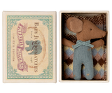 Maileg Sleepy wakey baby maus in Streichholzschachtel - Blau