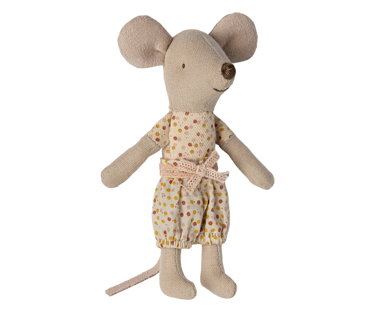Maileg Kleine Schwester Maus in Streichholzschachtel