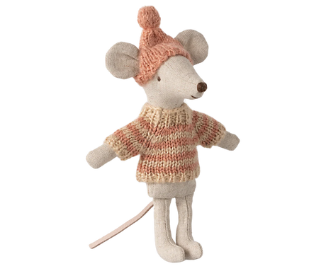 Maileg - Strickpullover und Mütze, Große Schwester Maus