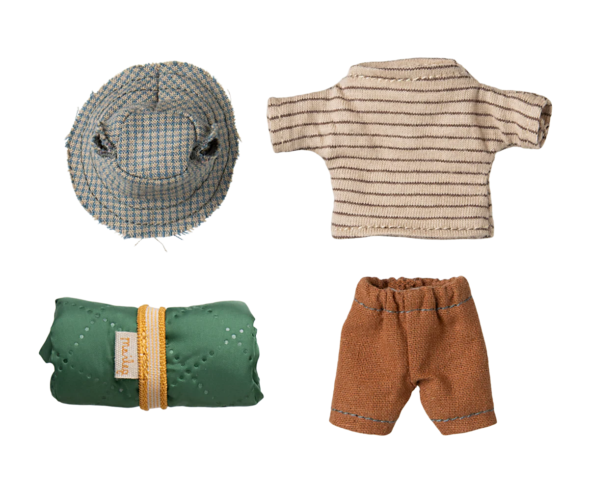 Maileg - Wandermaus, Großer Bruder - Dünne Streifen