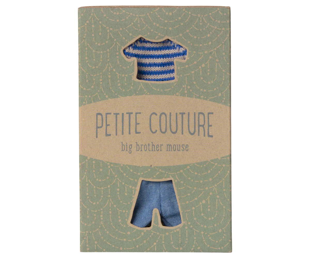 Maileg - Strickpullover und Hose, Großer Bruder Maus