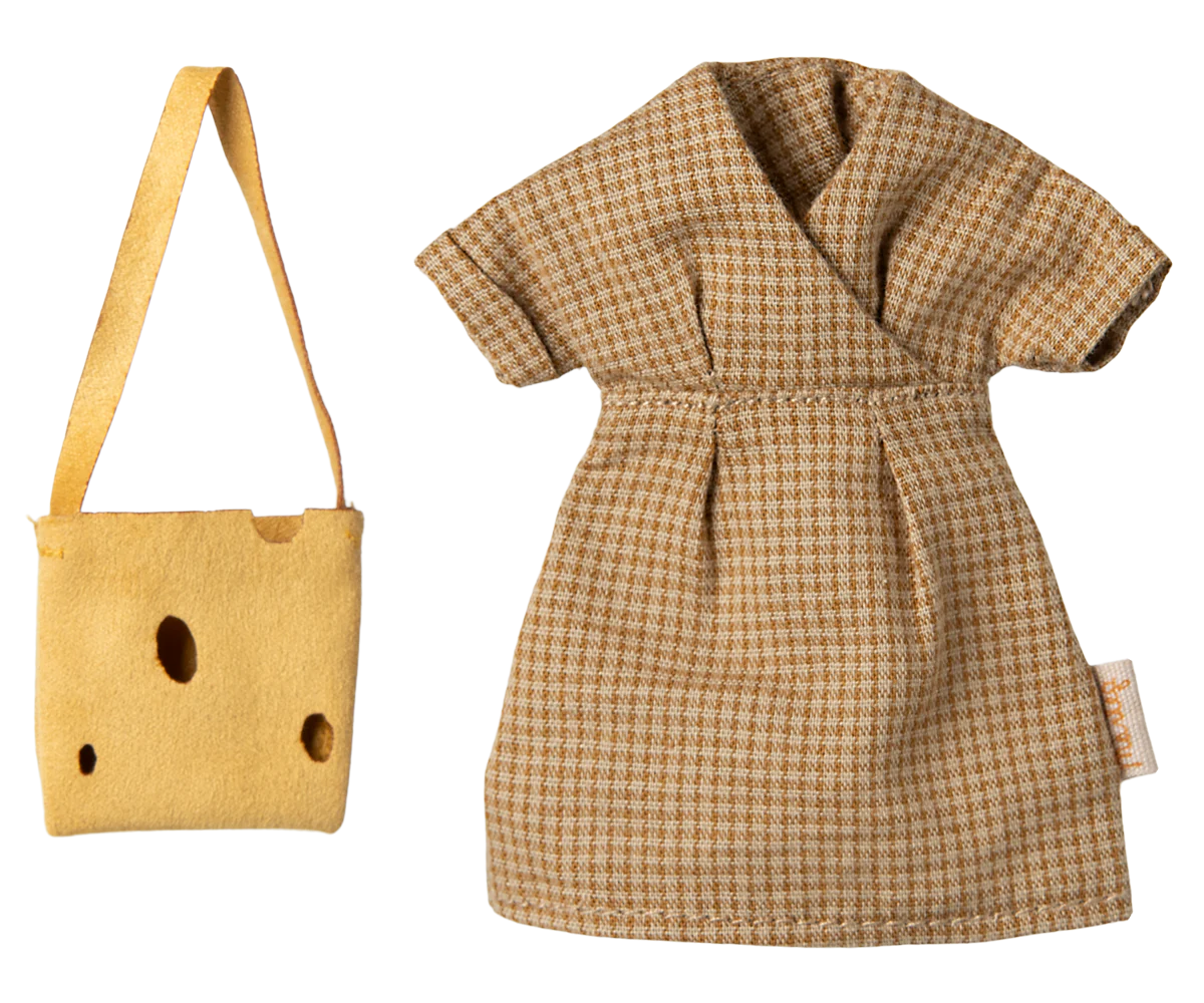Maileg - Kleid und Tasche, Mama Maus