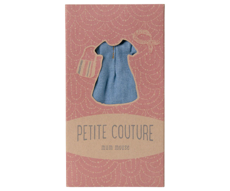 Maileg - Jeanskleid und Tasche, Mama Maus