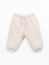 PLAY UP Jersey Hose mit elastischem Bund – Beige