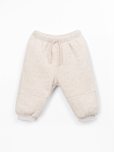 PLAY UP Jersey Hose mit elastischem Bund – Beige